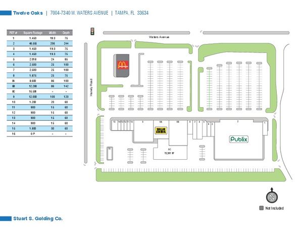 Twelve Oaks Plaza: 7004 W Waters Ave, Tampa, FL 33634